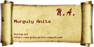 Murguly Anita névjegykártya