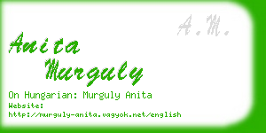 anita murguly business card